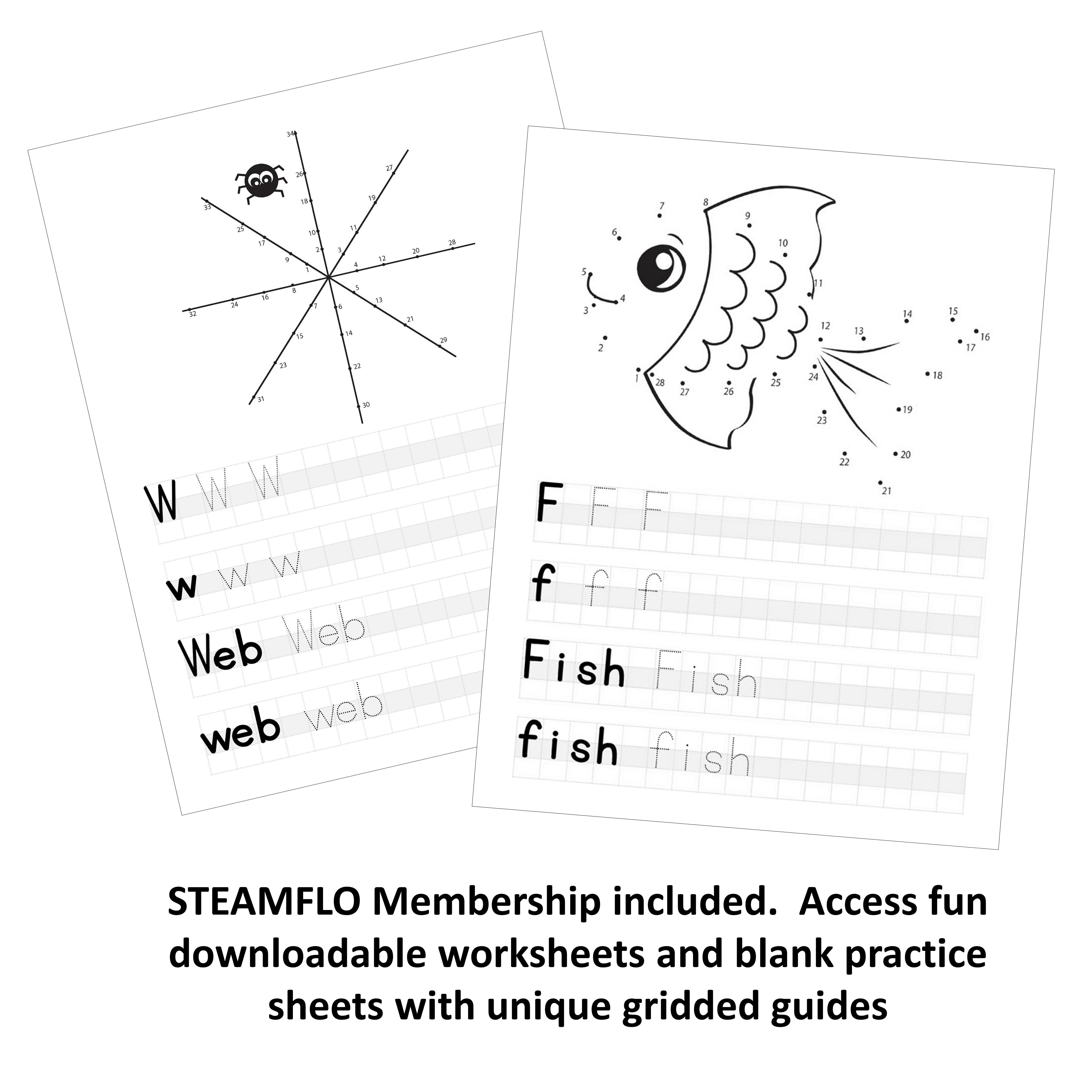 Kids Learning Pencil (24pk) Includes Bonus Lifetime STEAMFLO Membership